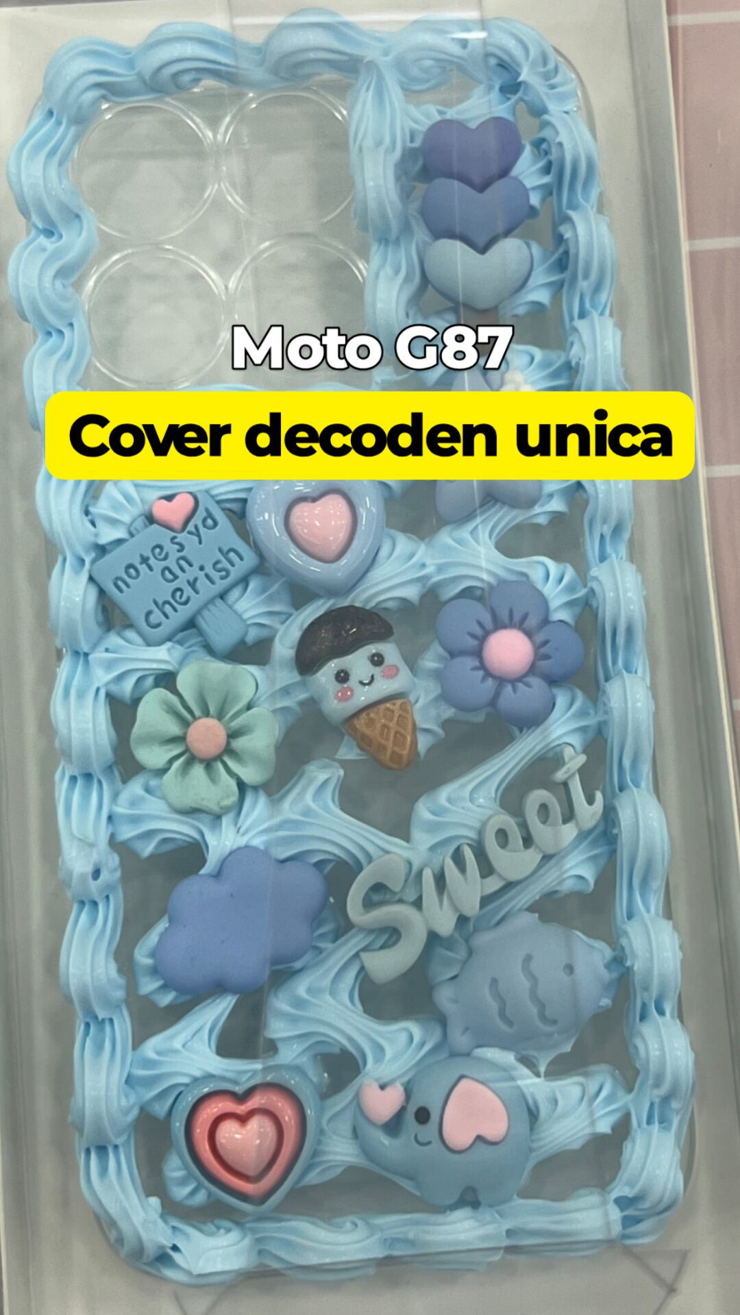Cover decorata a mano per Moto G87