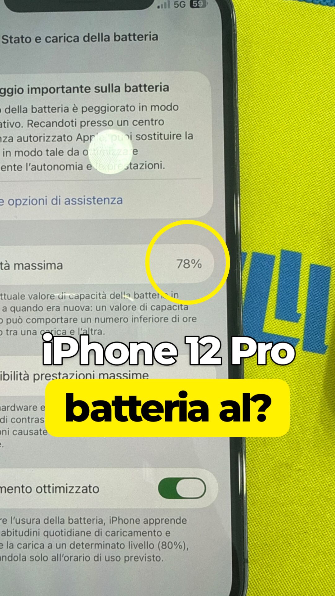 iPhone 12 Pro · Batteria