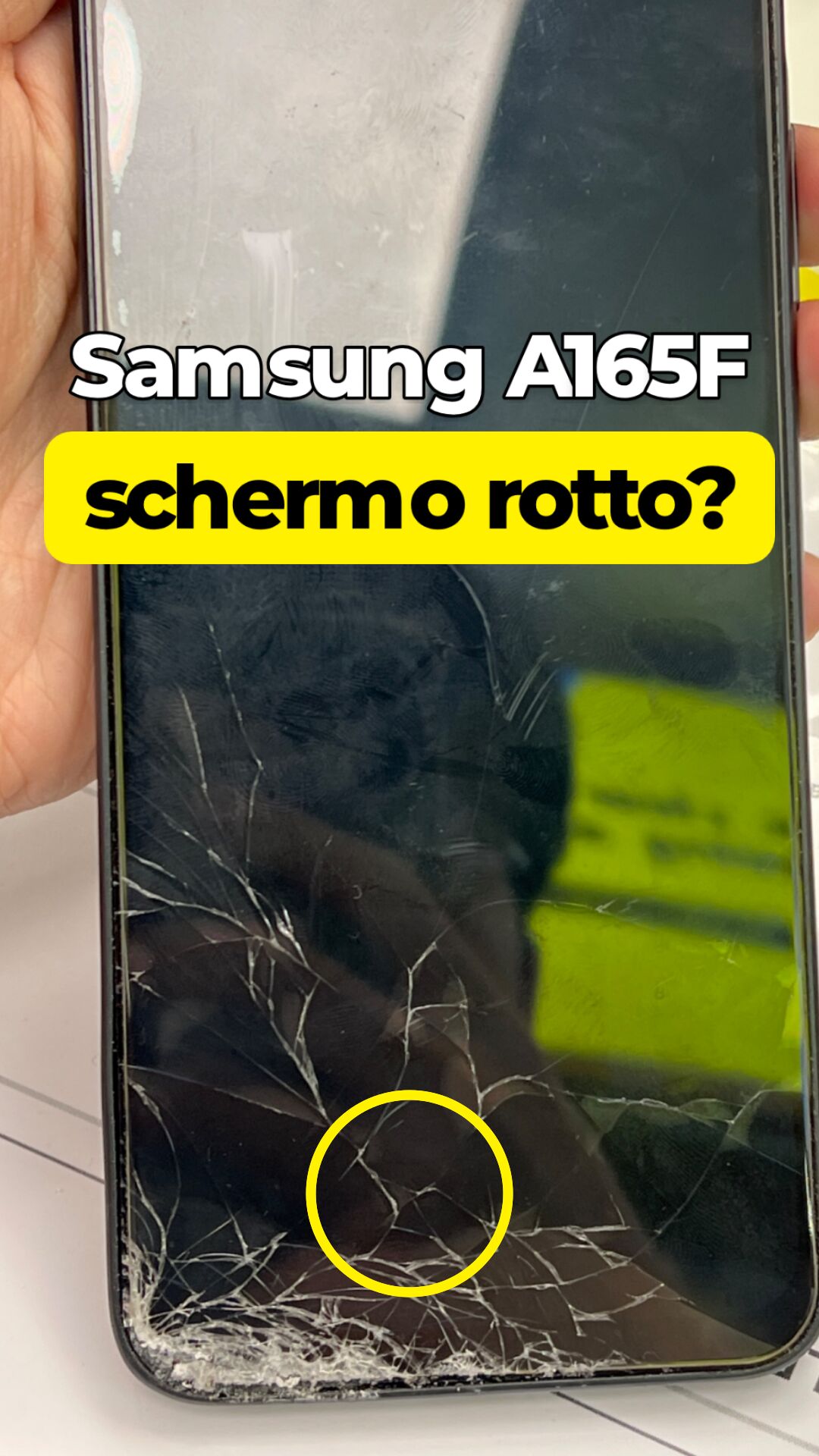 Samsung A165F · Schermo