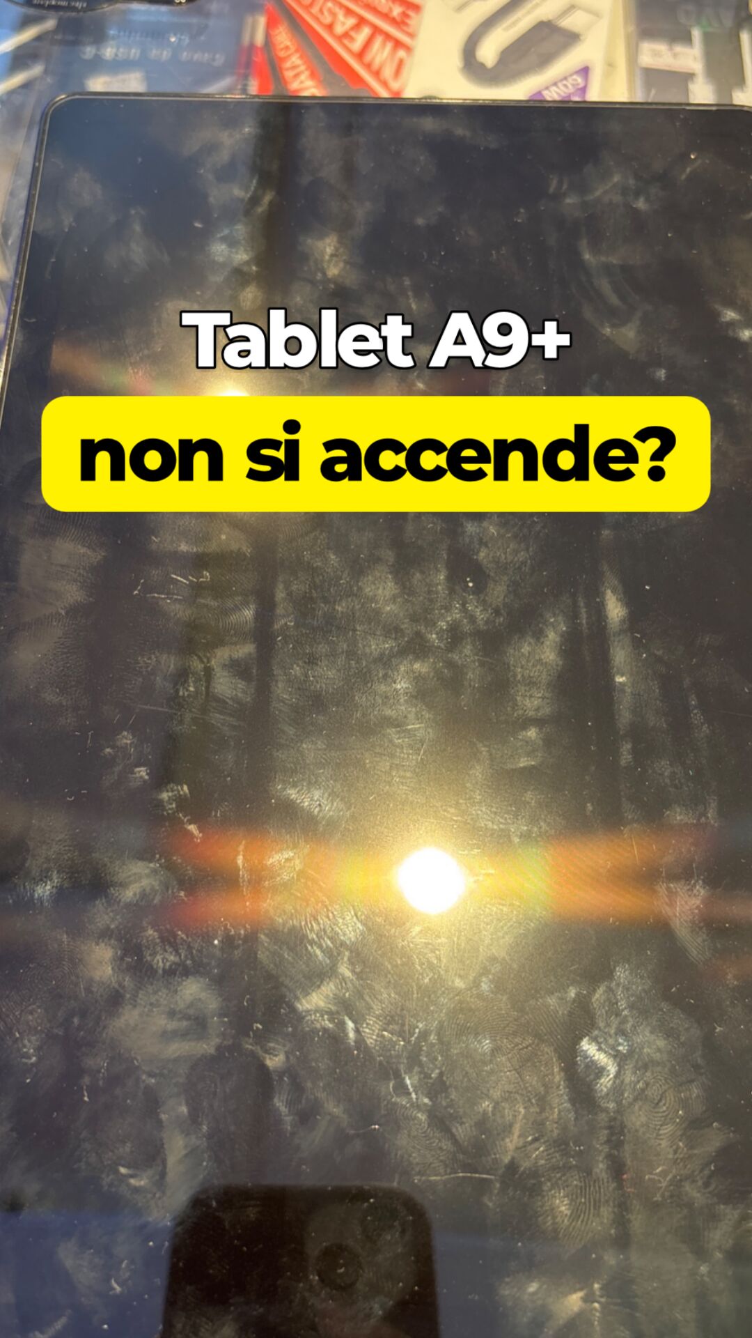 Samsung Tablet A9 Plus · No carica, Non si accende