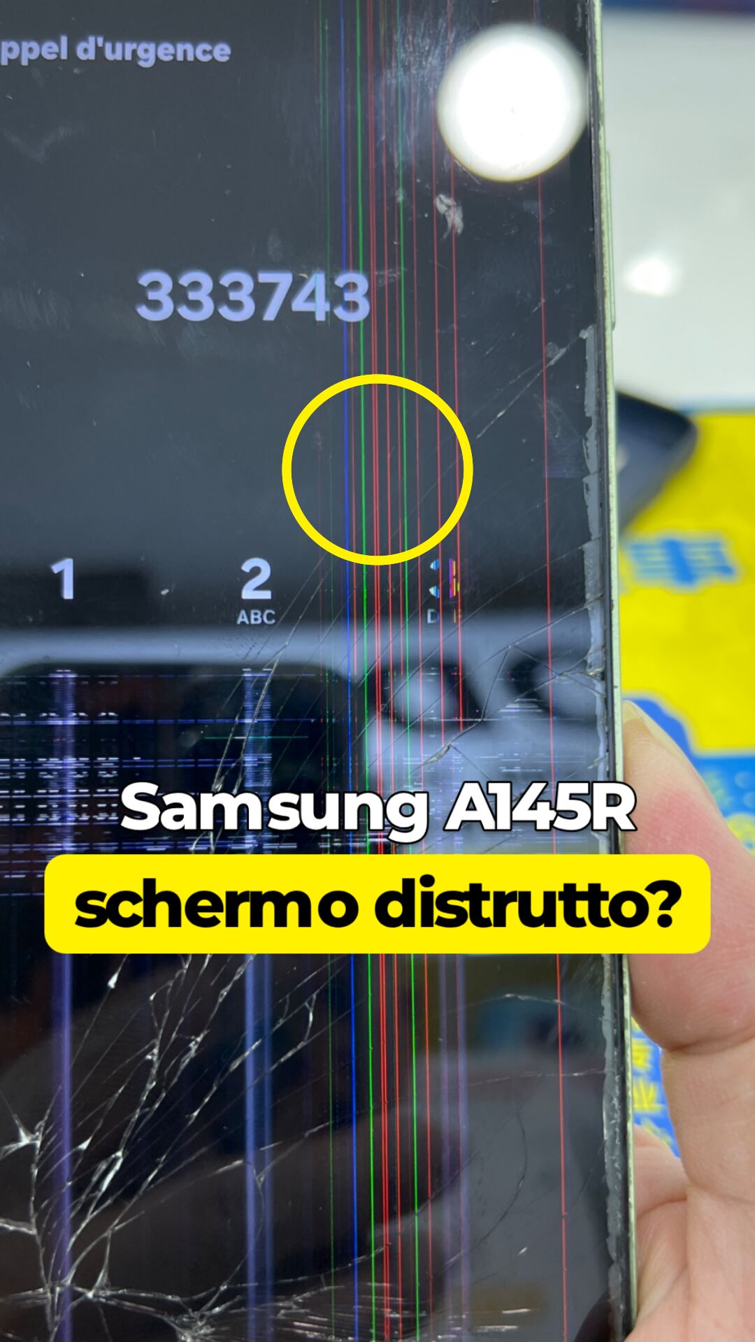Samsung A145R · Schermo